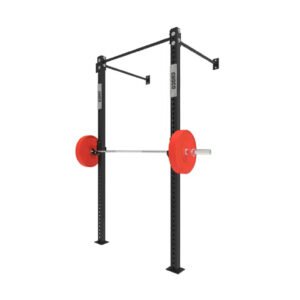 Rack para sentadilla y dominadas anclado a pared
